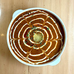 DAL MAKHANI WITH PLAIN BASMATI RICE AND GARLIC NAAN 