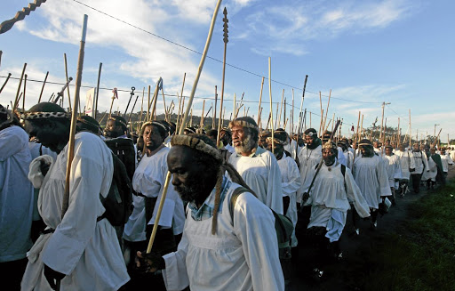 Shembe pilgrims at a Nazareth Baptist Church ceremony. The church has introduced new rules that ostracise gay and lesbian members.