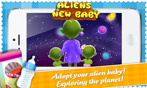 Mommys Cute Newborn Alien Baby