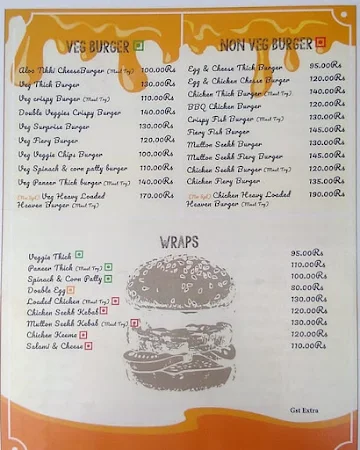 Nutty Waffle menu 