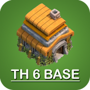 New COC Town Hall 6 Base 1.0.2 Icon