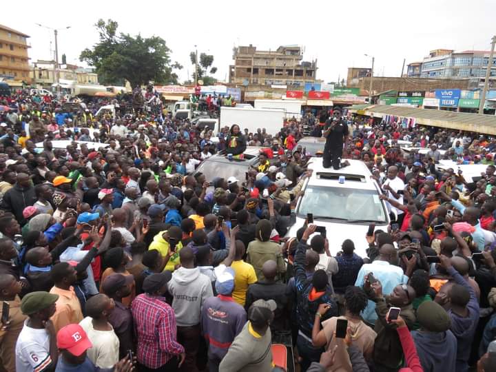 Roots Party presidential candidate George Wajackoyah speaking in Busia on Saturday June 25, 2022.