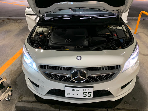 メルセデス ベンツ Cla250を華麗にカスタム By だいぽん 19 06 14 ヘッドライト交換 純正は黄色くて暗い 3 6000kにしては少し青い Cartune