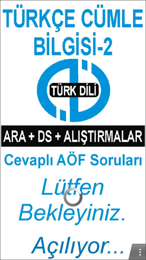 AÖF TÜRKÇE CÜMLE BİLGİSİ-II