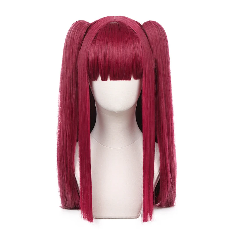 Peruca simples de cosplay feminina, acessório de moda essencial. Ideal para fantasias e eventos, transformando seu visual de forma fácil e rápida.