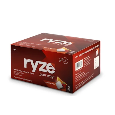 Ryze Nicotine Royal Paan Sugar Free Gums Soft Chew 2mg 9s