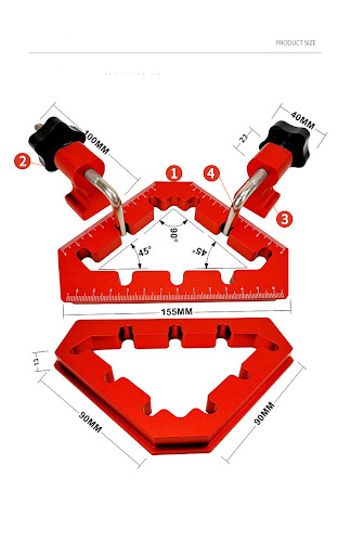 Title 1, Woodworking Right Angle Ruler Positioning Block...