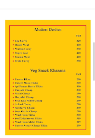 Punjabi Late Night Station menu 5