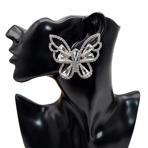Title 1, Womens Oversized Butterfly Necklace Earrings S...