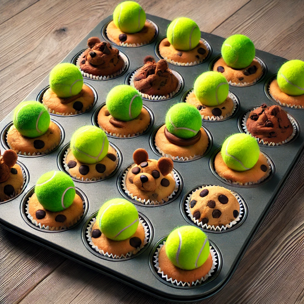 DIY Dog Toys Muffin Tin Puzzle