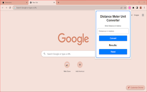 Distance Meter Unit Converter