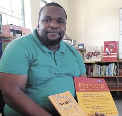 Mnqobi Mkhize is a reading champion at a school in his community.