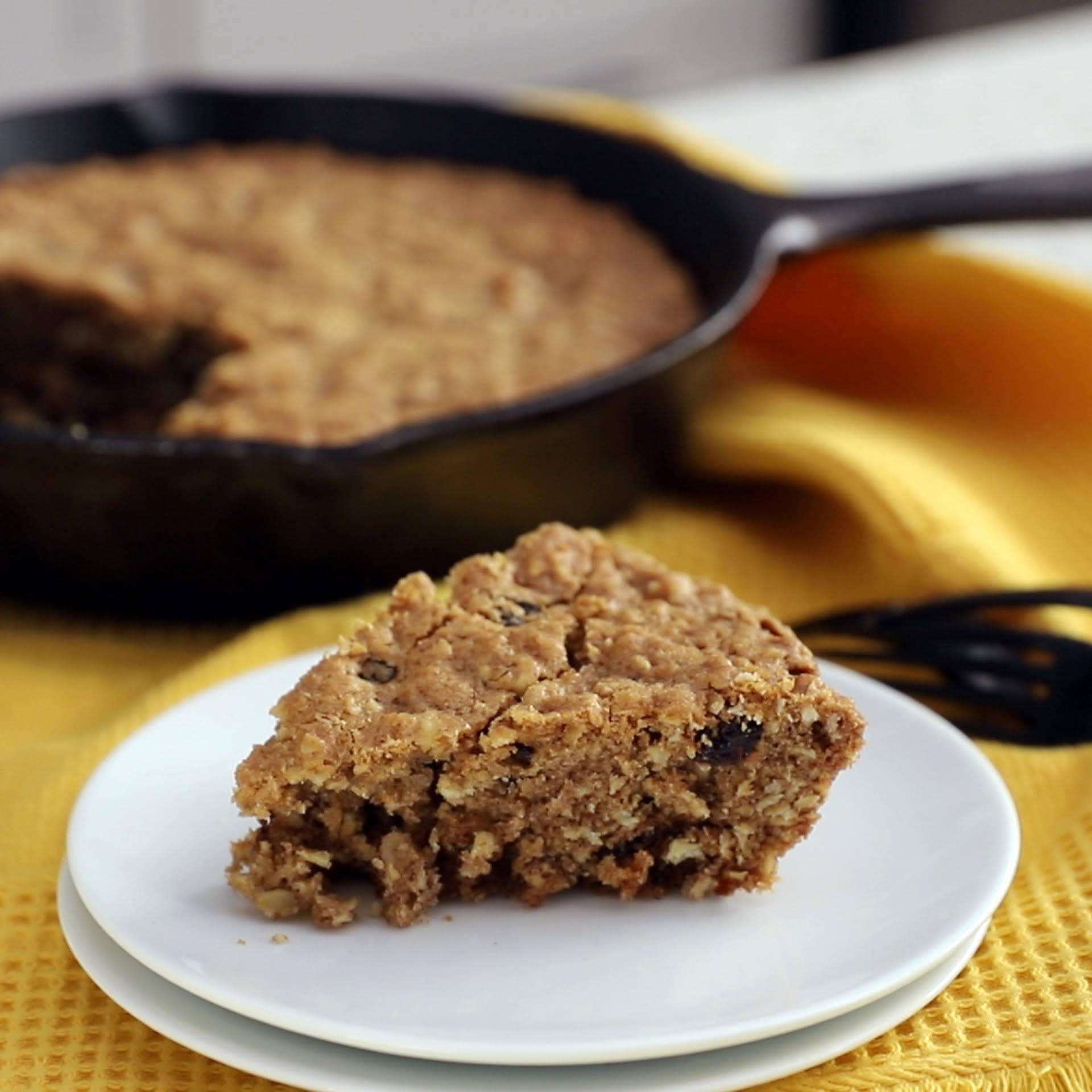 Brown Sugar Oatmeal Cast Iron Cookie