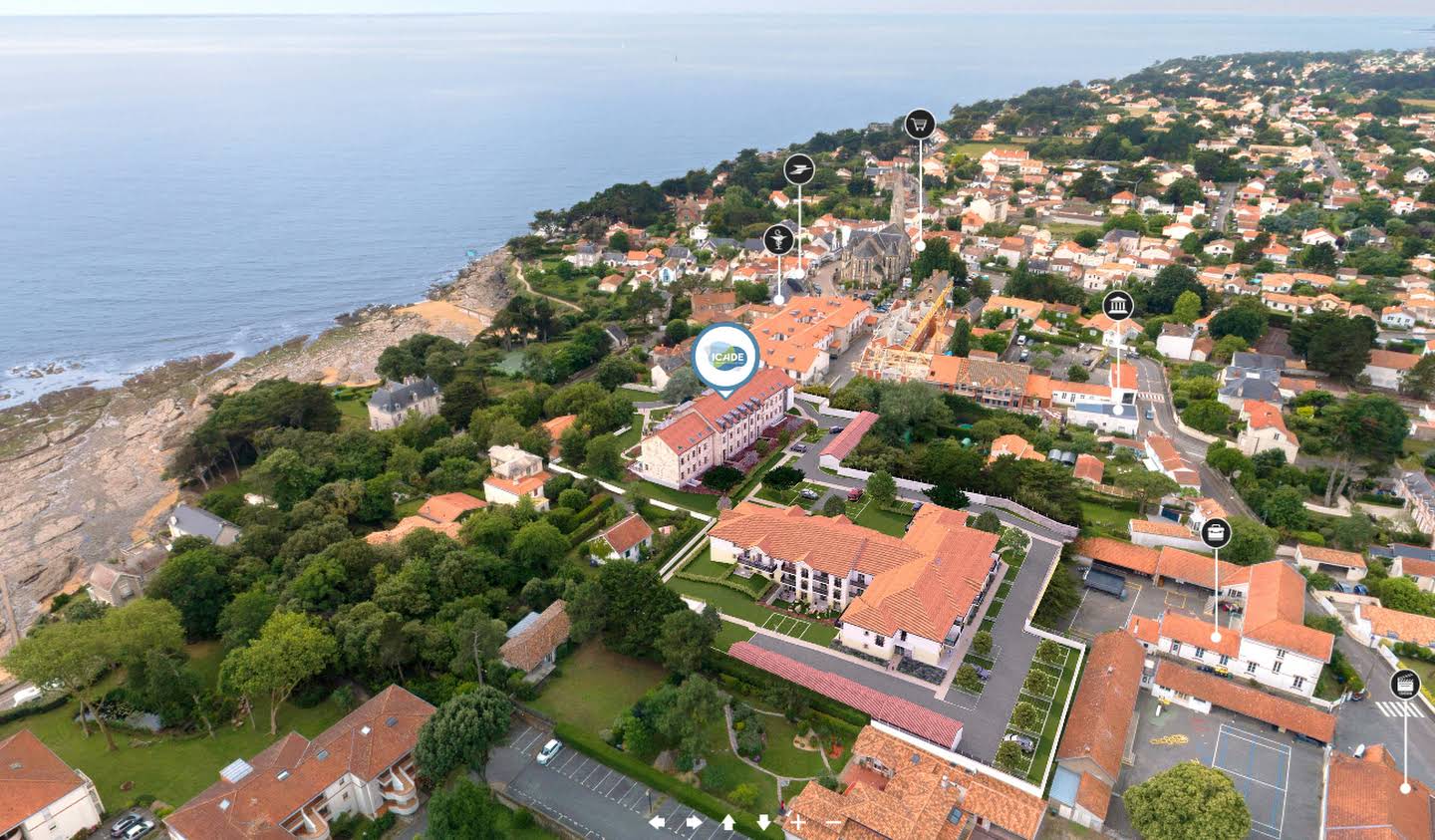 Seaside apartment with terrace Pornic