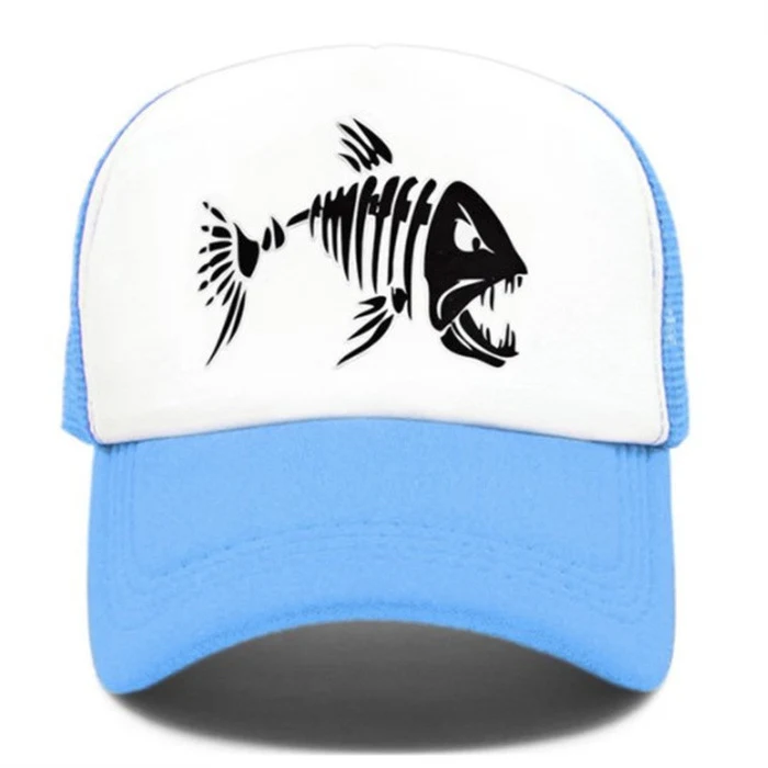 Title 1, Fish bone print mesh cap baseball cap for ultim...