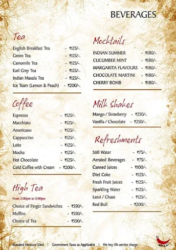 It's Mirchi - Ramee Guestline Hotel menu 