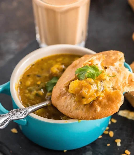 Dal Kachori ( 2 Pcs) Aloo Sabzi From Mum's Kitchen."