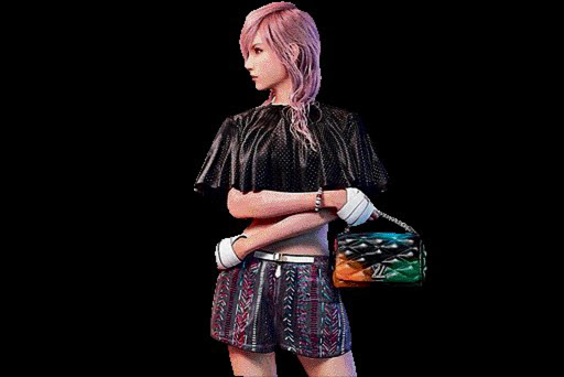 Final Fantasy XIII's Lightning featured in Louis Vuitton fashion