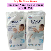 Bỉm/Tã Quần Nanu Bịch 50 Miếng Size M - 5Xl