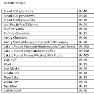 Daily Bakers menu 1