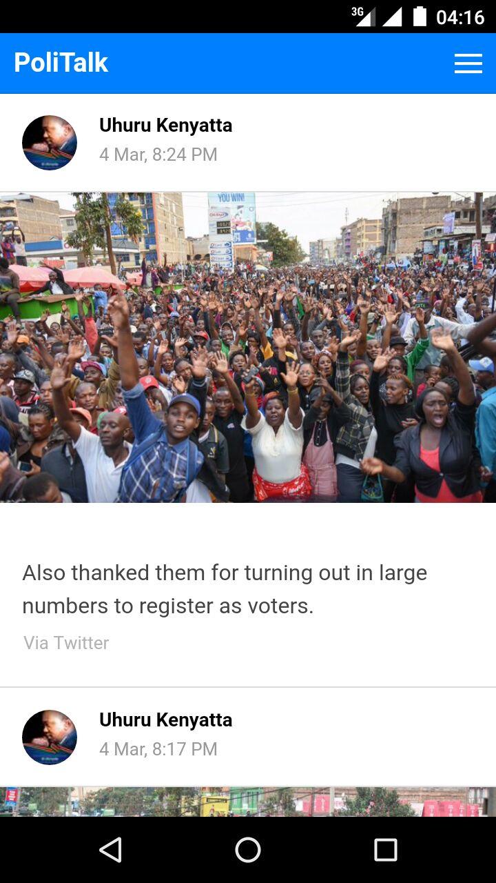 PoliTalk Kenya Screen 1