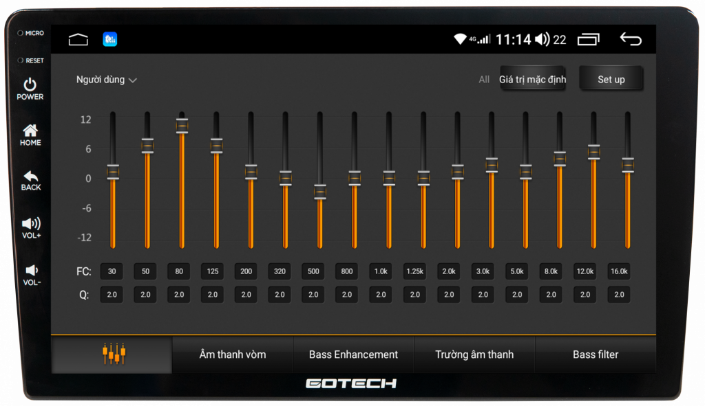 Màn hình Gotech GT8 Max trang bị DSP 32 kênh mang đến chất lượng âm thanh tuyệt hảo