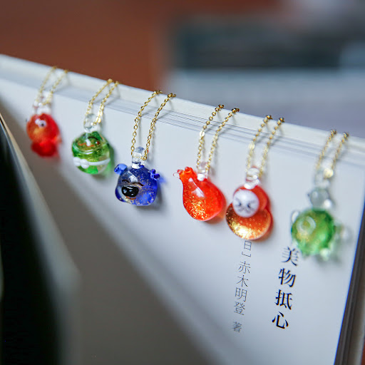 Title 15, Handmade Zodiac Pendant Peach Blossom Necklace ...