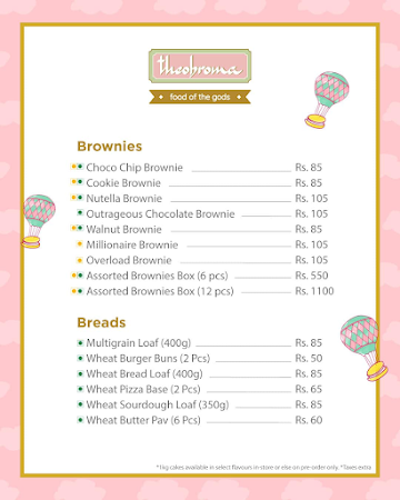 Theobroma menu 