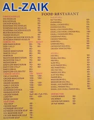 Al-Zaik menu 6