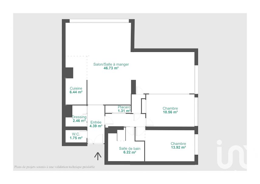 Vente appartement 4 pièces 98 m² à Paris 15ème (75015), 849 000 €