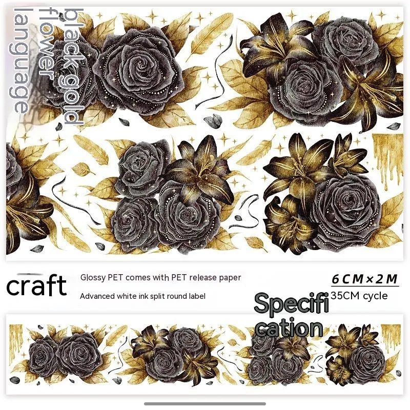 Title 25, Autocollants Brillants pour Scrapbooking Fleurs...