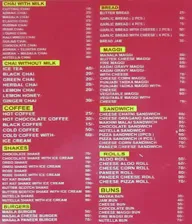 Chaifeteria menu 1