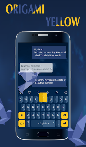 TouchPal Origami Yellow Theme
