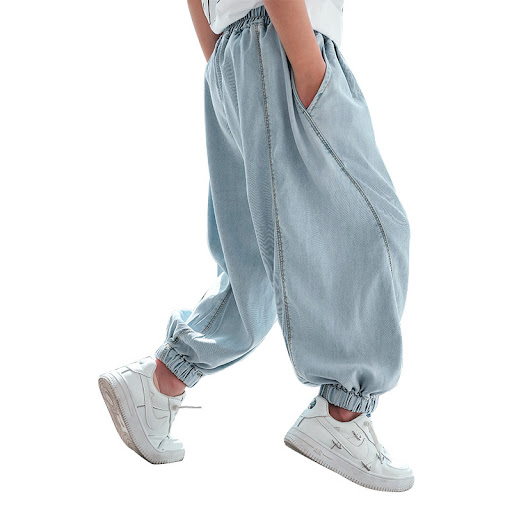 Title 3, Boys Tencel Denim Anti-Mosquito Pants Summer Th...