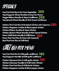 The Red Box menu 2