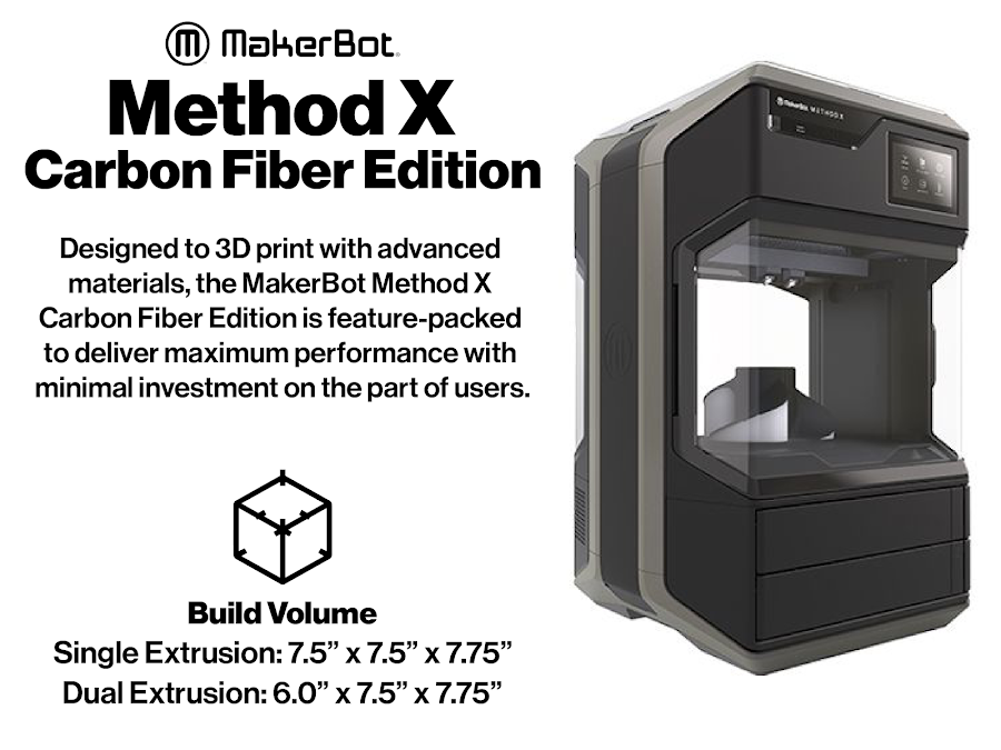 MakerBot Method X Carbon Fiber Edition 3D Printer