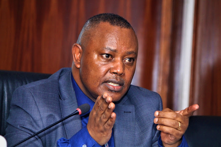 Director of Criminal Investigations George Kinoti when he appeared before Defence Committee to answer questions on the investigation of the slain Agnes Wanjiru on December 2, 2021.