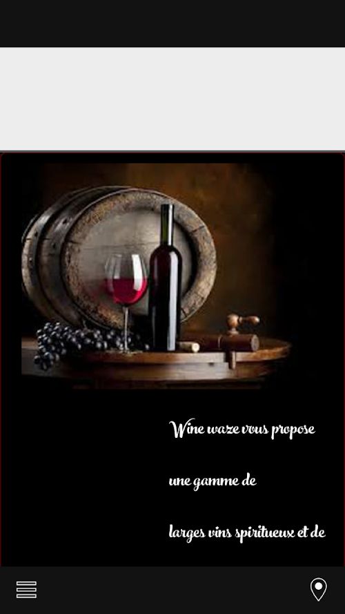 Android application Wine waze screenshort