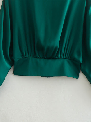 Title 9, Womens Silk Shirt With Knot Decoration Skirt S...