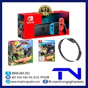 Máy Nintendo Switch V2 + Bộ Game Ring Fit Adventure - Bảo Hành 12 Tháng