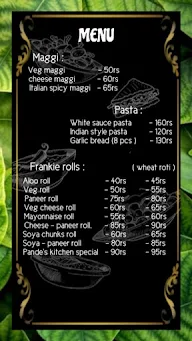 Pande's Kitchen menu 1