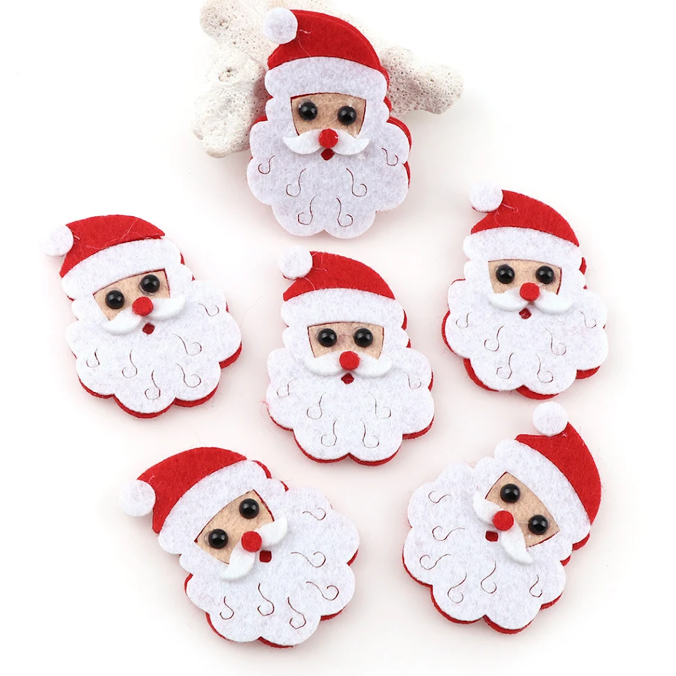 Handgemachte Weihnachts-Filztasche Santa Claus, Schneemann, Elch. Perfektes Geschenk und Weihnachtsdekoration für die Feiertage.