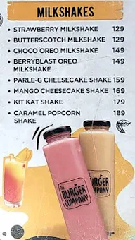 The Burger Company menu 4