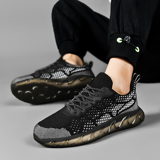 Title 22, Mens Fashion Casual Fly Woven Mesh Shoes Breat...