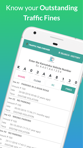 Bangalore Traffic -Check Fines screenshot #1