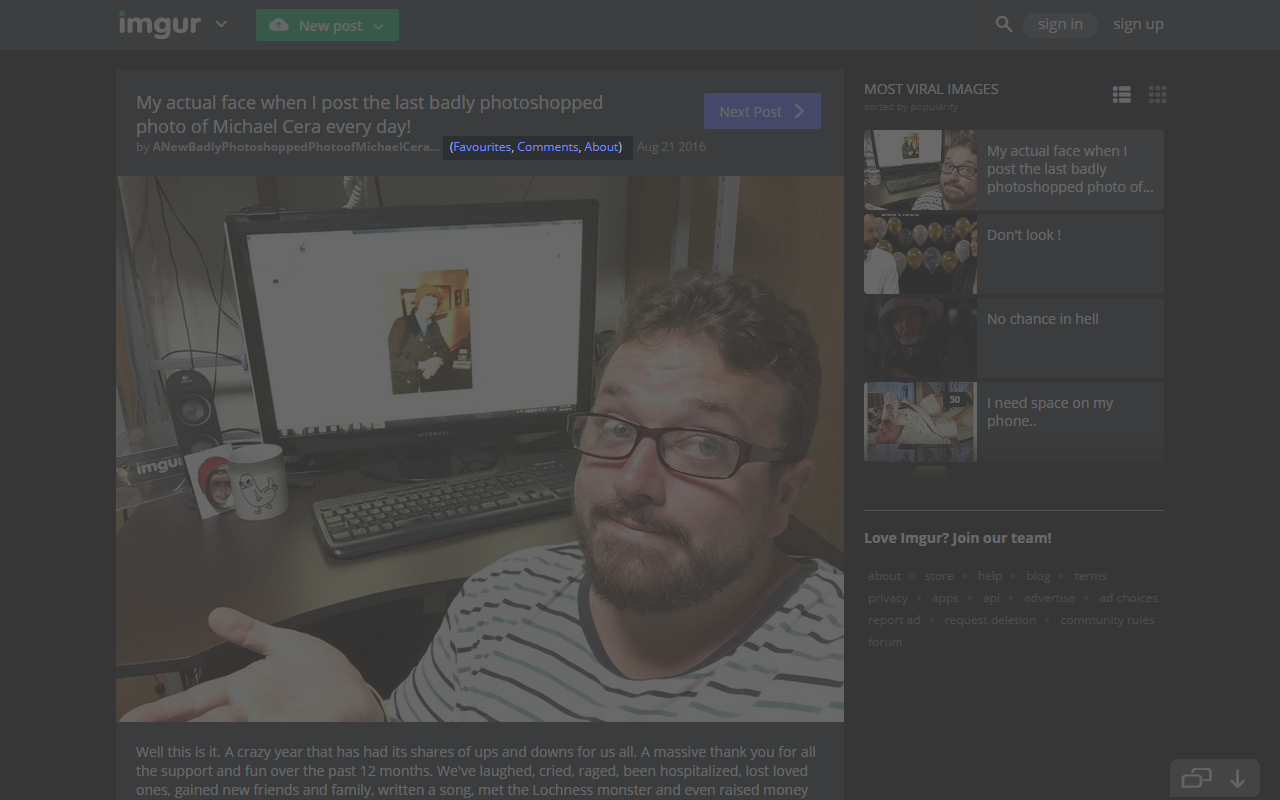 Imgur User Links (Favorites, Comments, About) Preview image 3