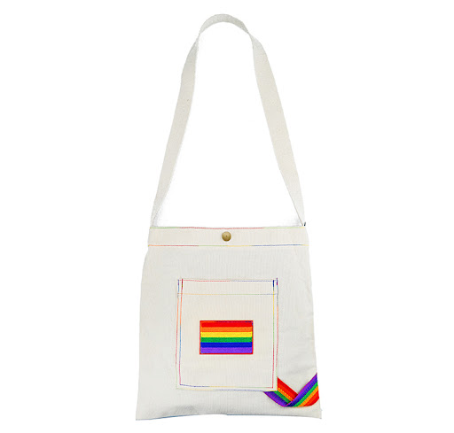 Title 2, Six Colors Rainbow Canvas Bag LGBT Embroidered ...