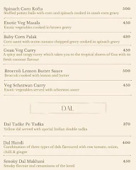 The Dome menu 2