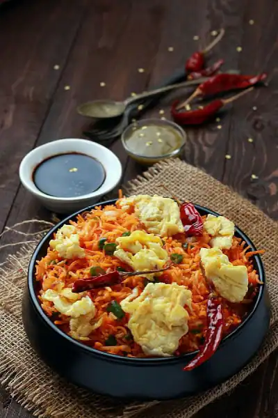 Schezwan Egg Fried Rice