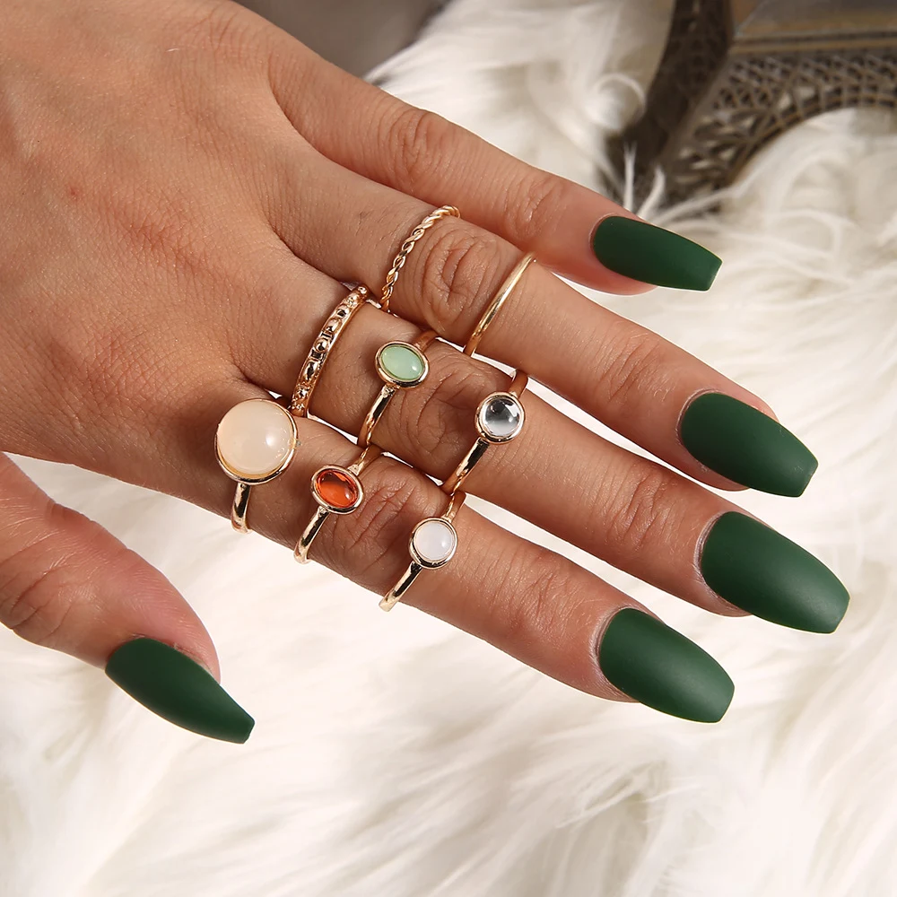 Title 3, Neuer Fashion Opal Champagne Multicolor Knuckle...